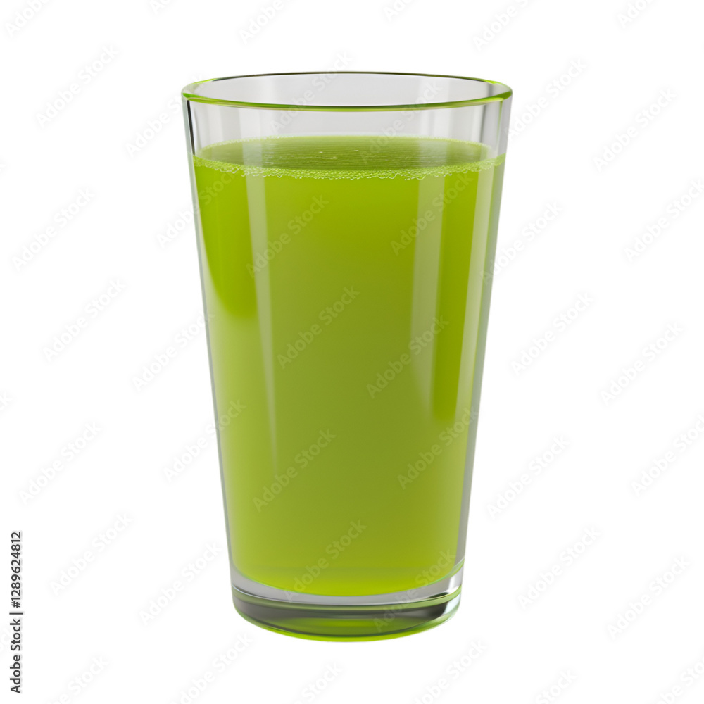 Refreshing Green Juice in Glass Tall Glass Healthy Drink Refreshing Green Juice in Glass Tall Glass Healthy Drink