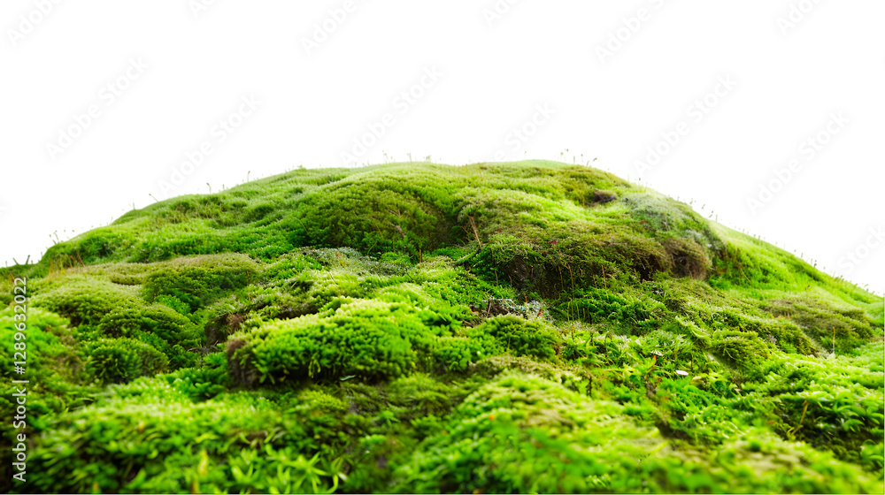 Lush Green Mossy Hillside Nature Scene Lush Green Mossy Hillside Nature Scene