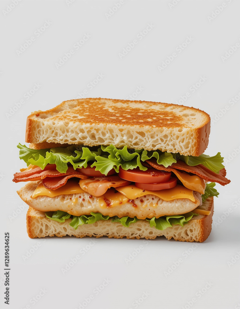 Ultimate Delight: The Savory Chicken Club Sandwich Ultimate Delight: The Savory Chicken Club Sandwich