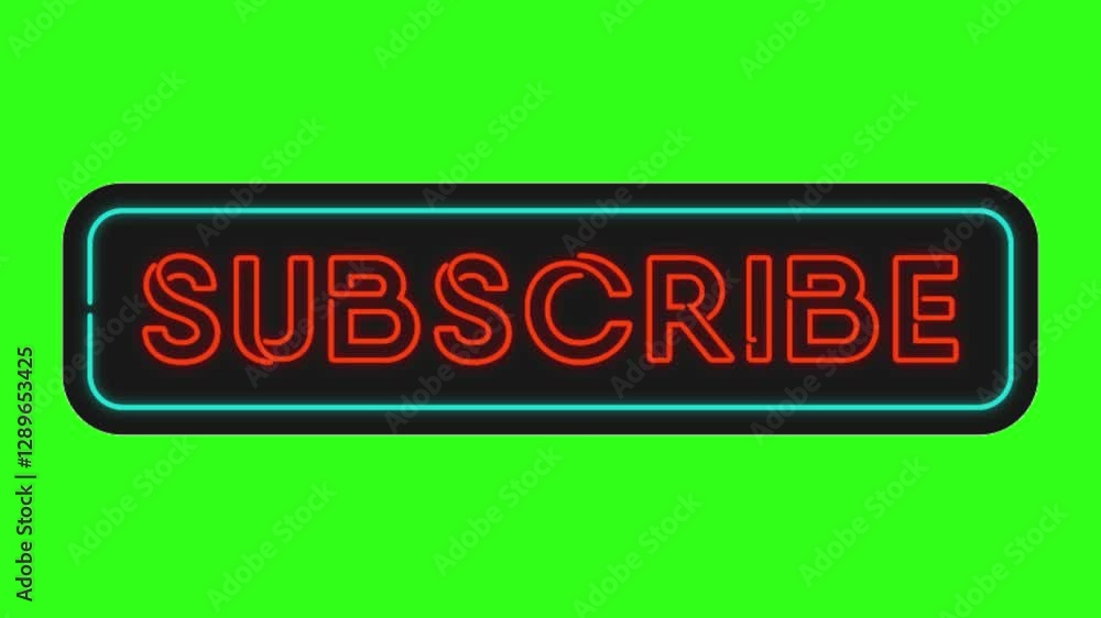 subscribe green screen video