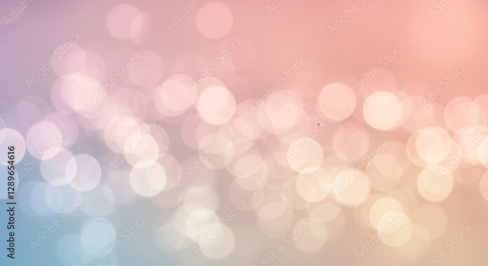 Soft dreamy bokeh lights in warm pastel tones creating a magical atmosphere Soft dreamy bokeh lights in warm pastel tones creating a magical atmosphere
