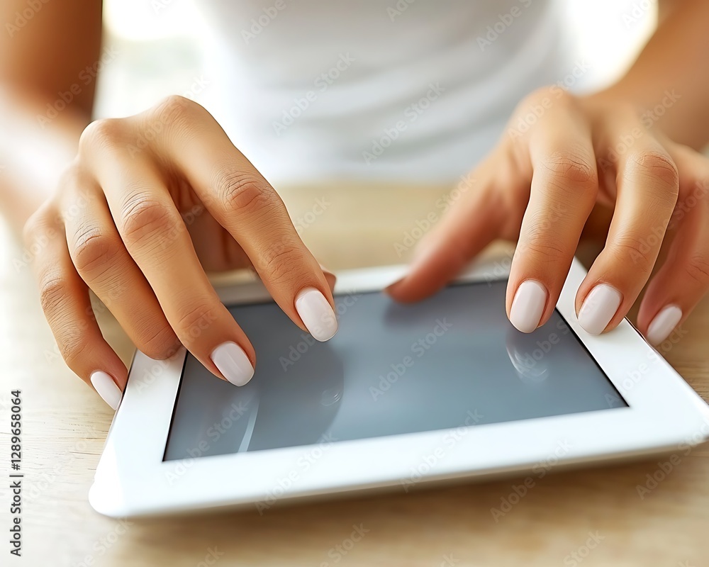 Woman using tablet, indoor Woman using tablet, indoor