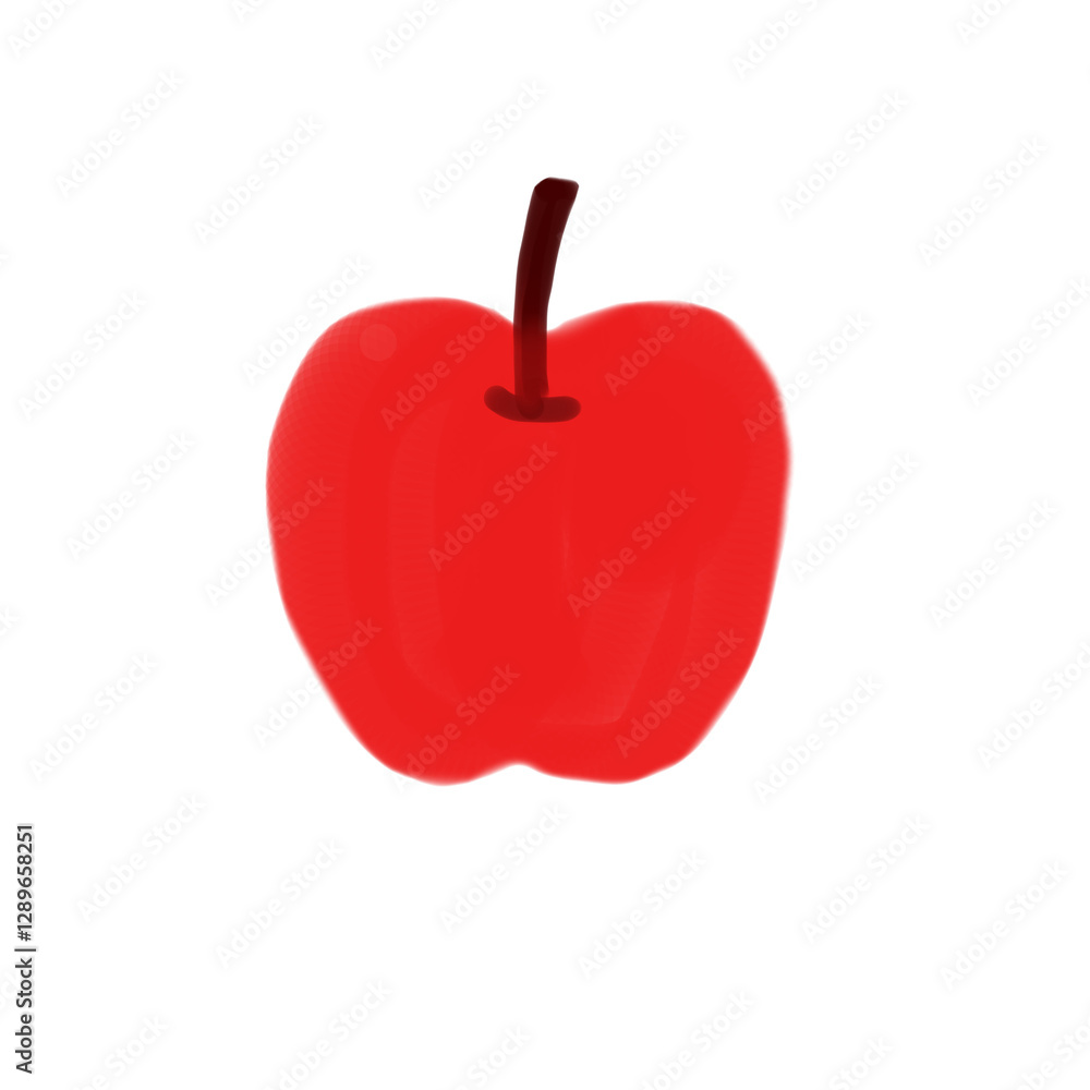 Obraz premium red apple isolated on white