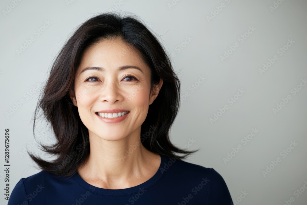 Smiling Middle Aged Woman Portrait Smiling Middle Aged Woman Portrait