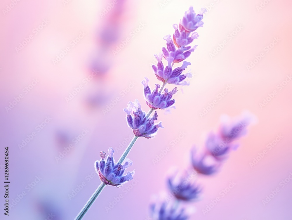 Naklejka premium Lavender flowers in soft focus