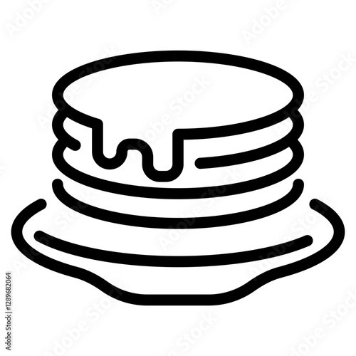 Pancakes Line Icon