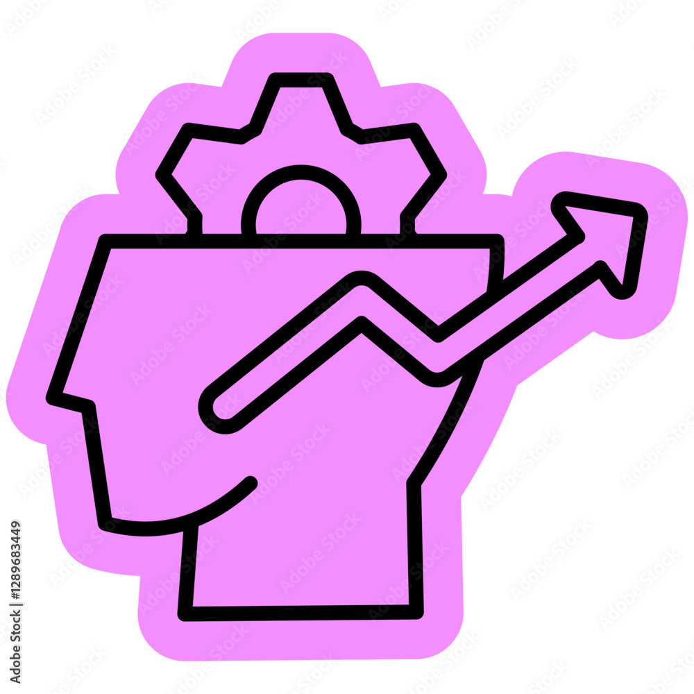 Mindset icon, Self Development, productivity Mindset icon, Self Development, productivity