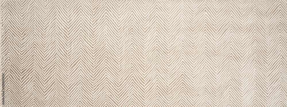 Beige Herringbone Pattern Rug, Elegant rectangular design, subtle texture, versatile for various interior styles, enhances cozy ambiance