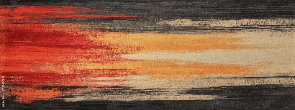 Abstract Brush Stroke Rug Design, Rectangular shape, Features dynamic lines, Transparent background, Ideal for modern decor applications
