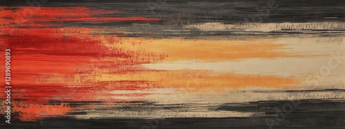 Obraz na płótnie Abstract Brush Stroke Rug Design, Rectangular shape, Features dynamic lines, Transparent background, Ideal for modern decor applications w salonie