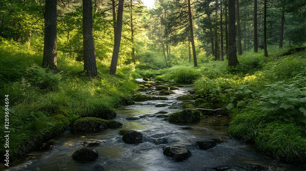 Outdoor photography of undisturbed evergreen habitats Outdoor photography of undisturbed evergreen habitats