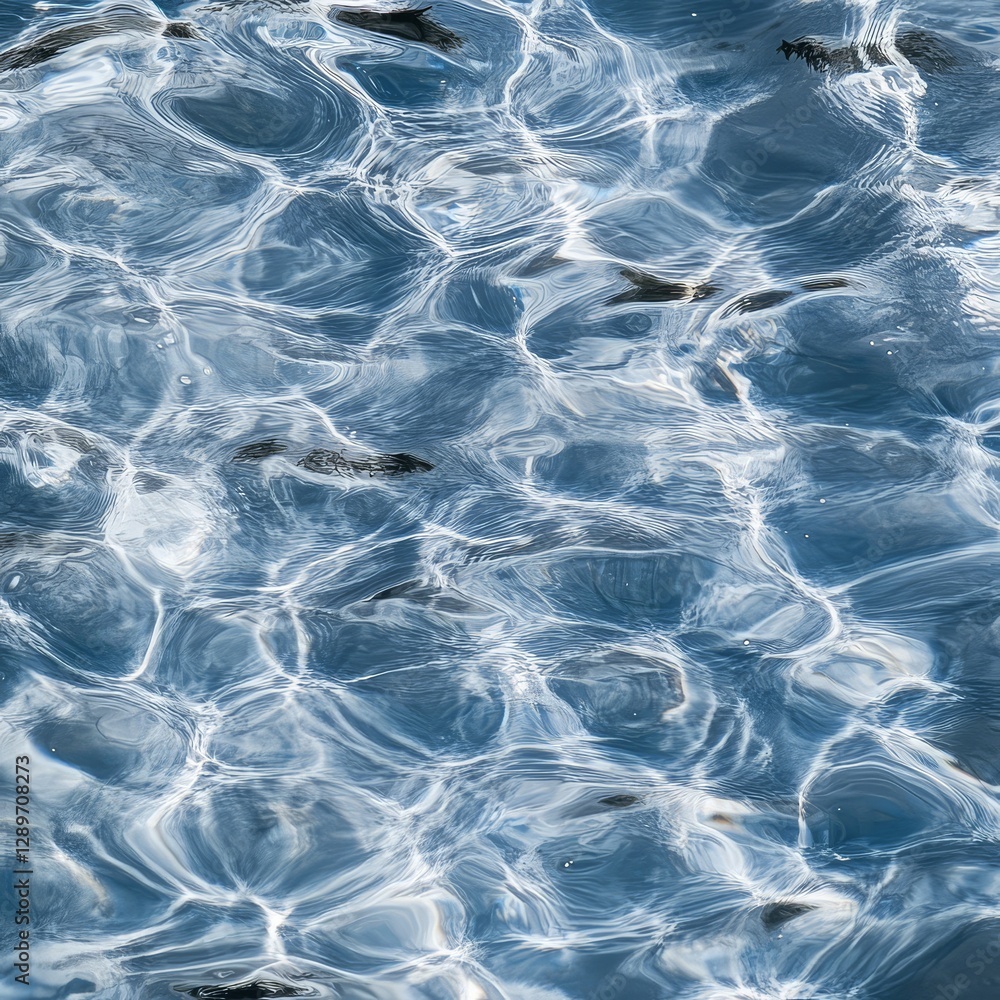 Obraz premium Sunlight Reflections on Rippling Water Surface