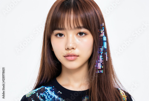 young woman or girl teenage...