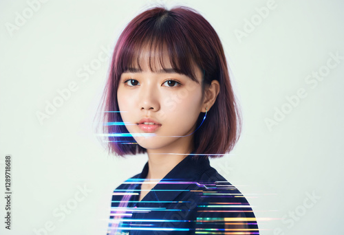 young woman or girl teenage...