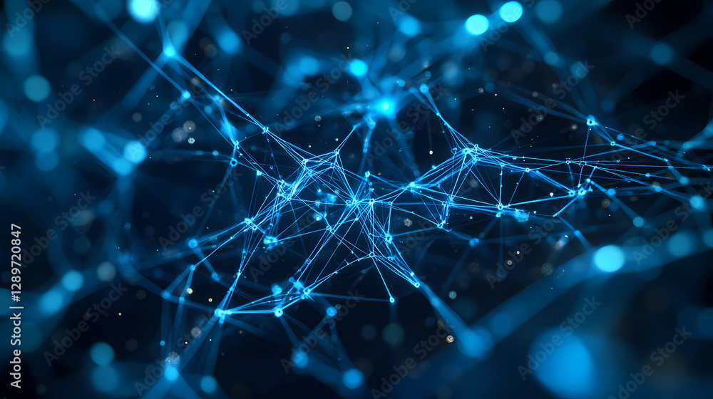 Abstract neural network of points Abstract neural network of points