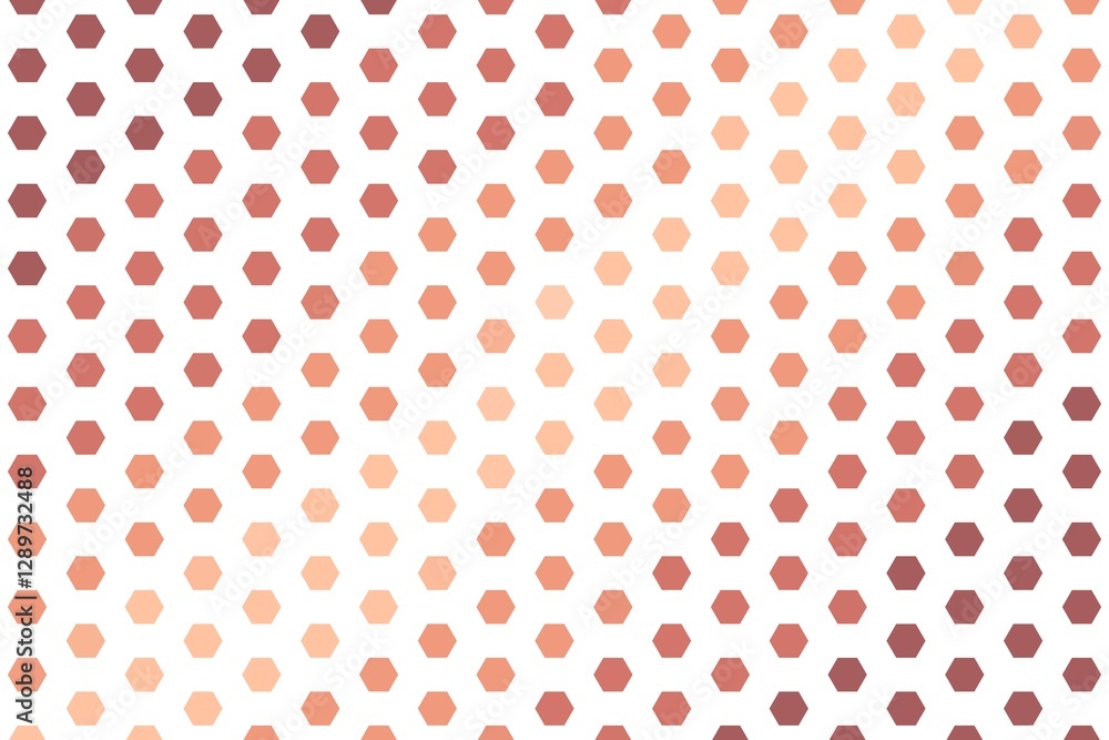 Soft brown and pink hexagonal dot pattern with a seamless geometric layout. Abstract decorative design concept Soft brown and pink hexagonal dot pattern with a seamless geometric layout. Abstract decorative design concept