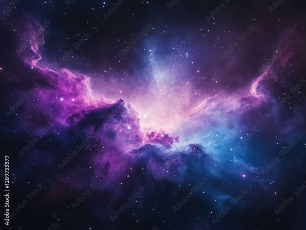 Obraz premium nebula cloud in cosmic space