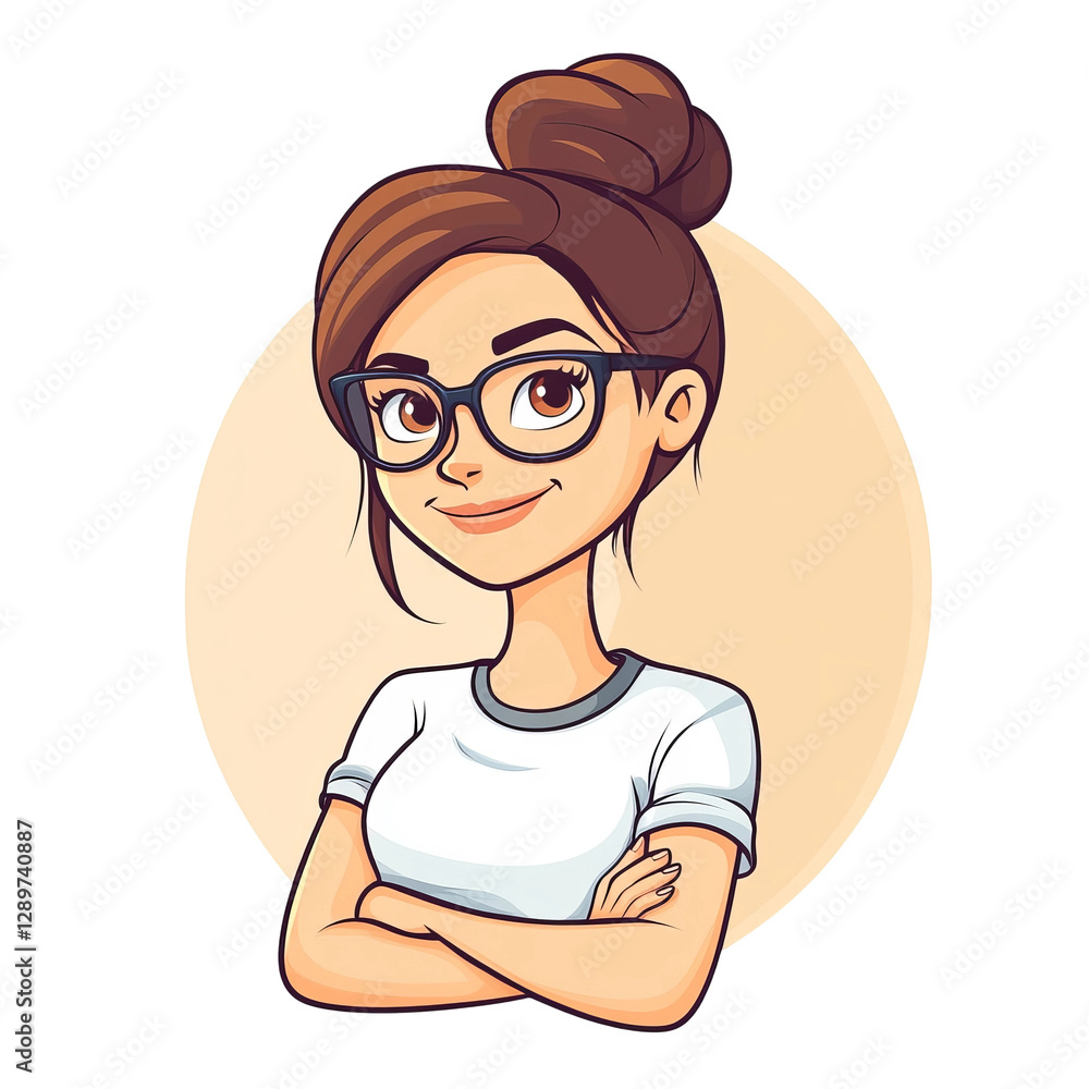 vector illustration of a girl