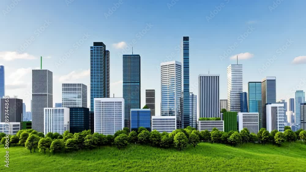 Modern City Skyline with Tall Skyscrapers and Urban Architecture Harmonious Blend of High Rise Buildings and Lush Greenery Showcasing Beauty of Modern Urban Design and Nature Vibrant Cityscape Under Modern City Skyline with Tall Skyscrapers and Urban Architecture Harmonious Blend of High Rise Buildings and Lush Greenery Showcasing Beauty of Modern Urban Design and Nature Vibrant Cityscape Under
