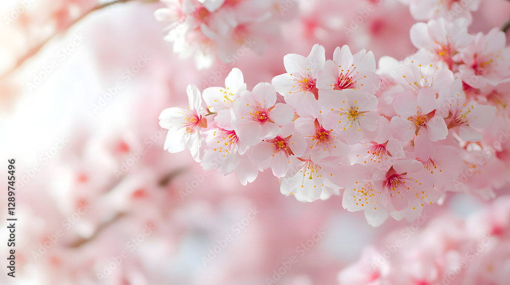 Delicate Pink Blossoms Springtime Floral Beauty Delicate Pink Blossoms Springtime Floral Beauty