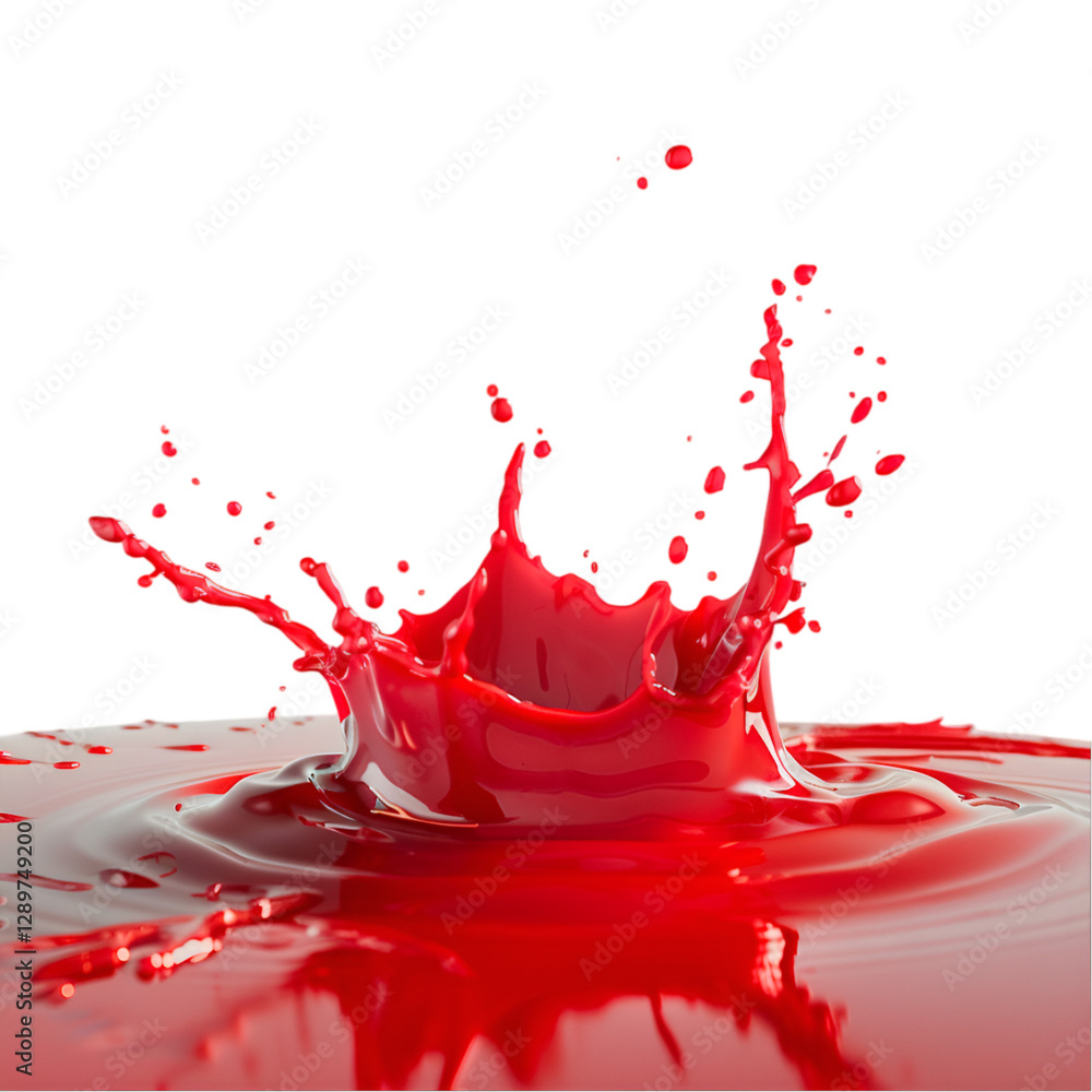 Red liquid splash vibrant color dynamic motion Red liquid splash vibrant color dynamic motion
