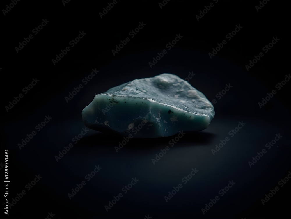 Petalite is a rare precious natural stone on a black background. . Header banner mockup with space. Petalite is a rare precious natural stone on a black background. . Header banner mockup with space.