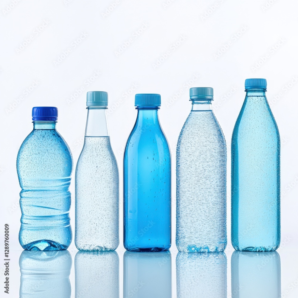 bottled Water in a Row bottled Water in a Row
