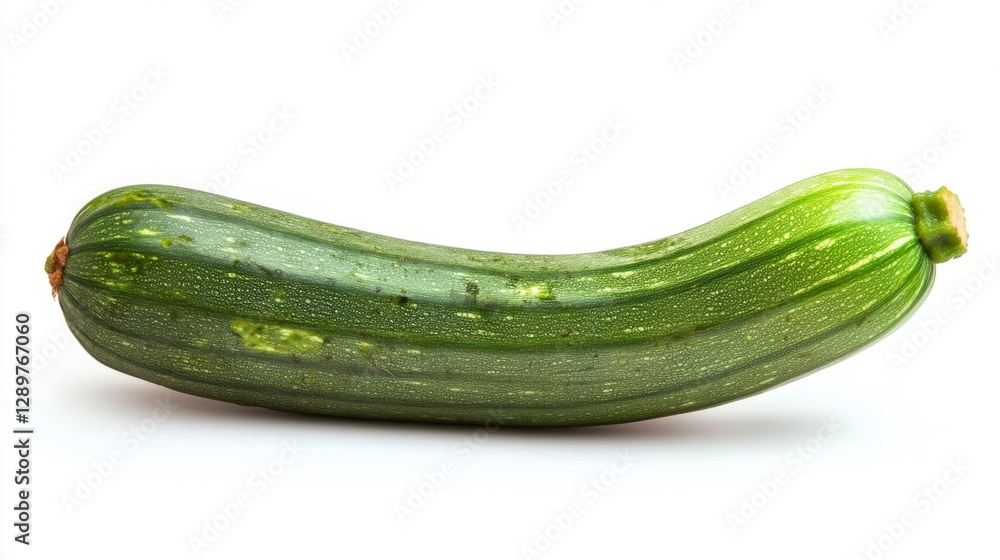 Zucchini - Healthy Vegetable on White Background with Copy Space Zucchini - Healthy Vegetable on White Background with Copy Space