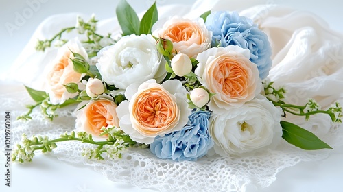 Floral arrangement display studio photography bright close-up elegance