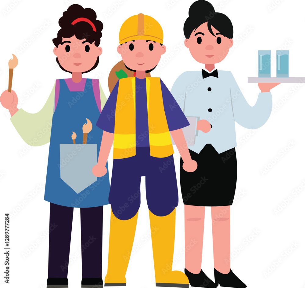 Celebrating Workers A Labor Day Illustration Set Celebrating Workers A Labor Day Illustration Set
