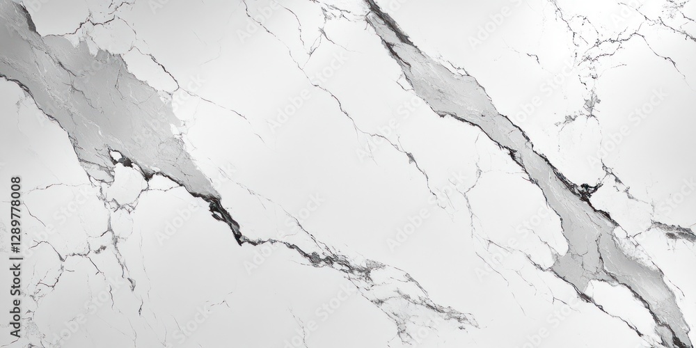 Fototapeta premium Minimalist White Marble Texture with Subtle Gray Veining Elegant Background