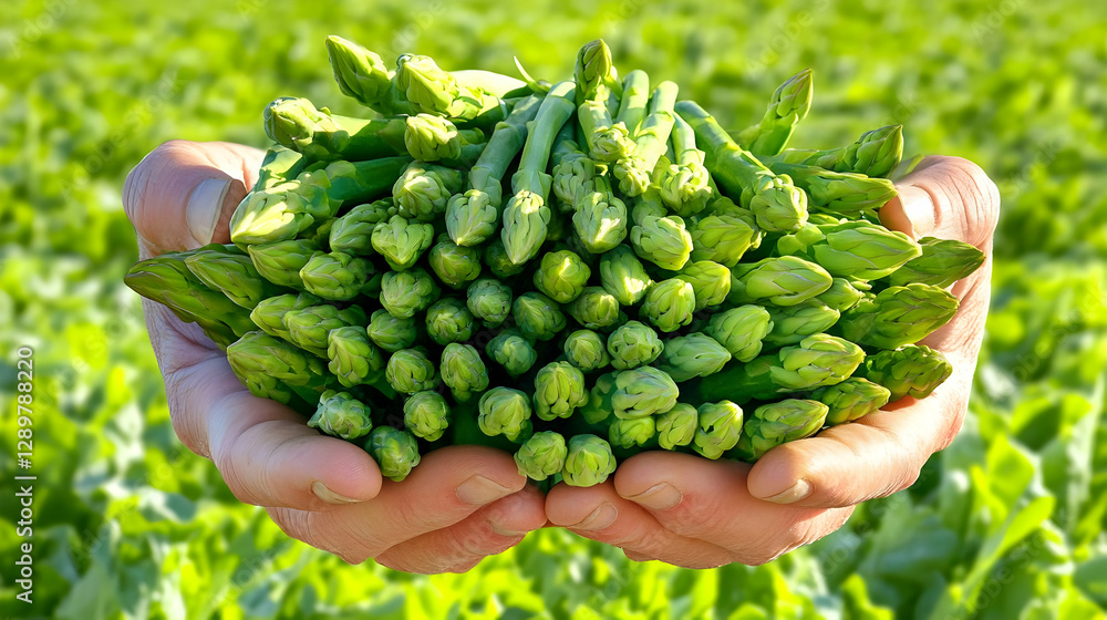 Fresh Green Asparagus Harvest Photo Fresh Green Asparagus Harvest Photo