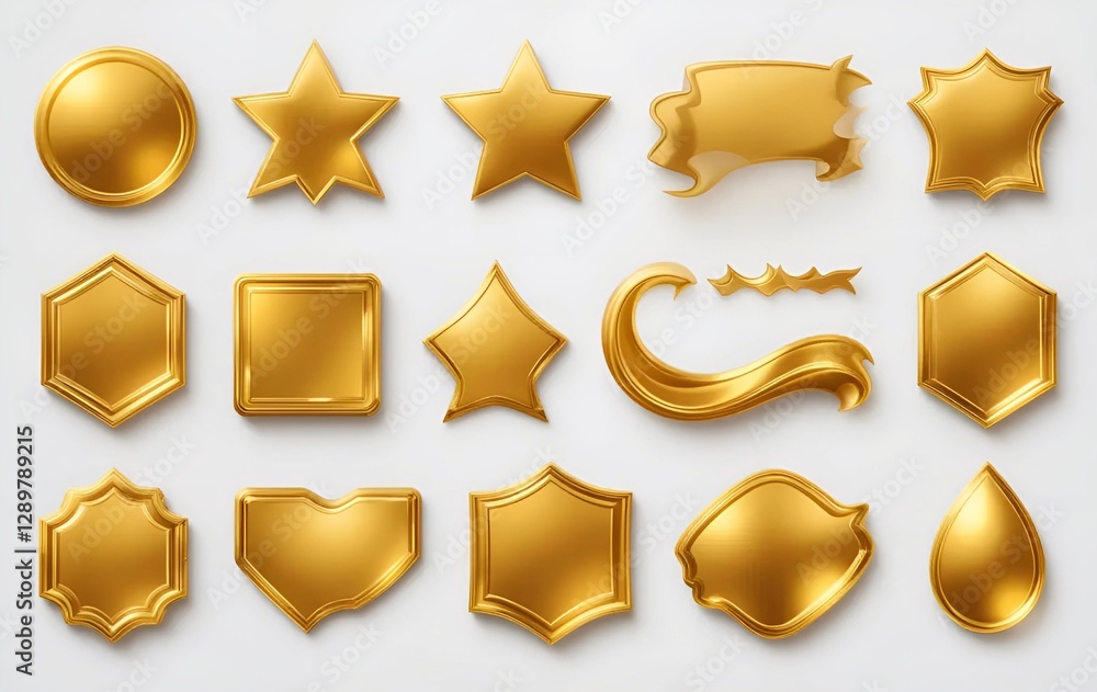 Sticker, polygonal star band decoration background image