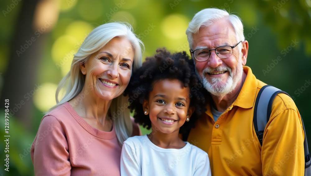 A multi-generational family portrait, with grandparents, parents, and children, representing the continuity of family bonds. A multi-generational family portrait, with grandparents, parents, and children, representing the continuity of family bonds.