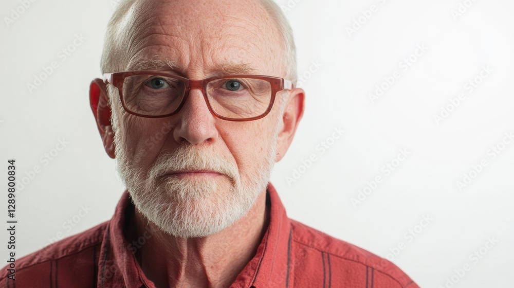 Serious Senior Portrait: Elderly Man with a penetrating gaze! Serious Senior Portrait: Elderly Man with a penetrating gaze!