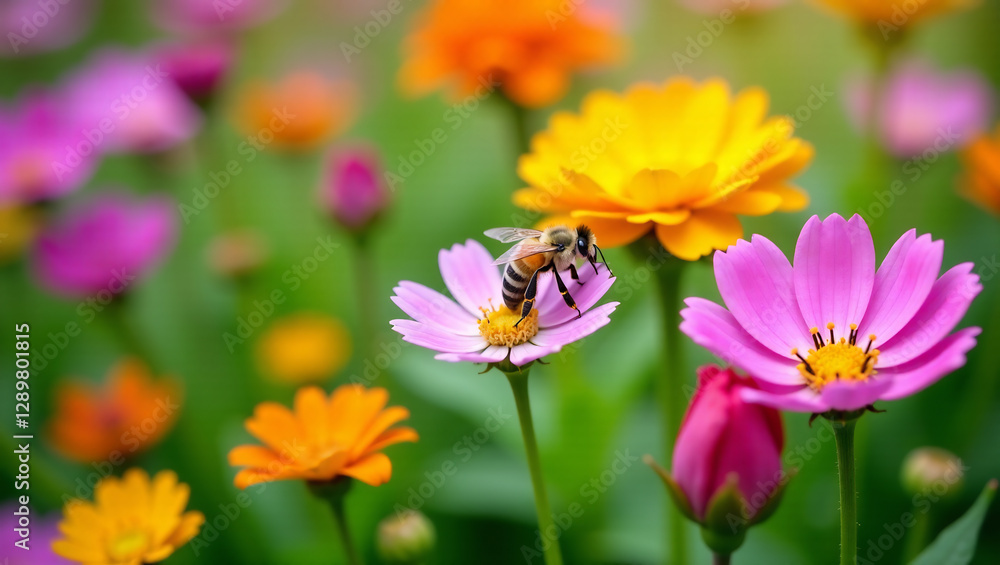 An image of a variety of flowers that attract bees, showcasing the importance of bee-friendly plants.
