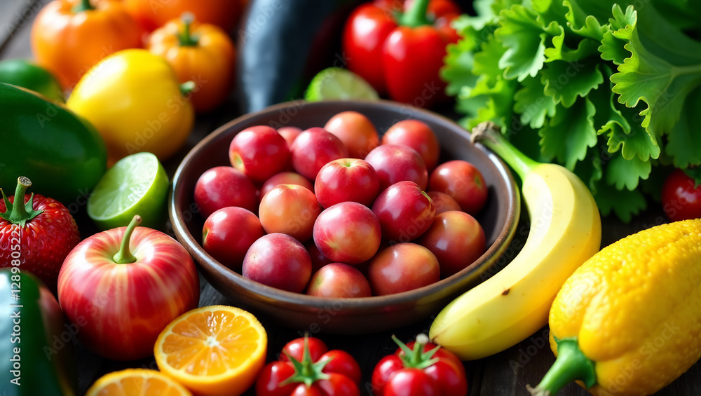 A colorful and vibrant image of a variety of fruits and vegetables, emphasizing the importance of a healthy diet for digestive health. A colorful and vibrant image of a variety of fruits and vegetables, emphasizing the importance of a healthy diet for digestive health.