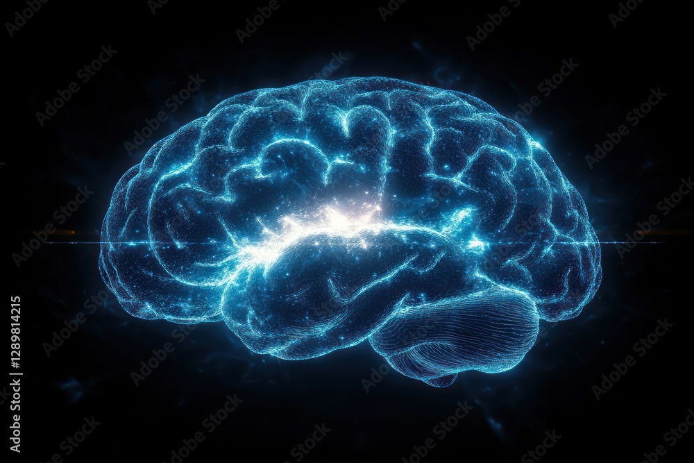 3D Visualization of Human Brain Anatomy Nervous System Neuroscience Neurology Cerebral Cerebellum X-ray Illustration 3D Visualization of Human Brain Anatomy Nervous System Neuroscience Neurology Cerebral Cerebellum X-ray Illustration