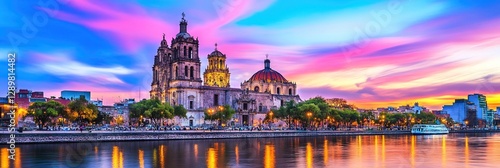 mexico city tourism concept showcasing the downtown city skyline