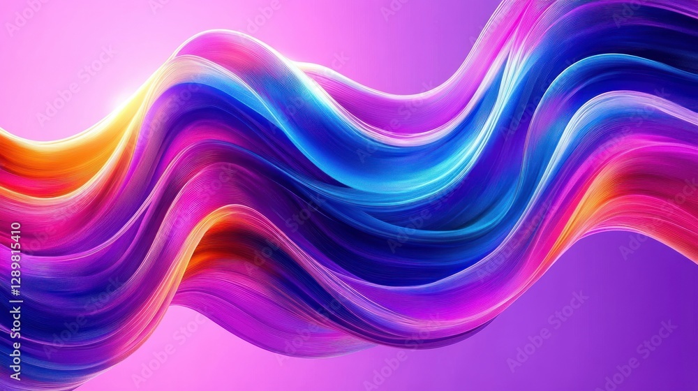 Ultra Violet Fluid Ribbons Abstract 3D Shape for Christmas Backgrounds and Modern Posters Ultra Violet Fluid Ribbons Abstract 3D Shape for Christmas Backgrounds and Modern Posters