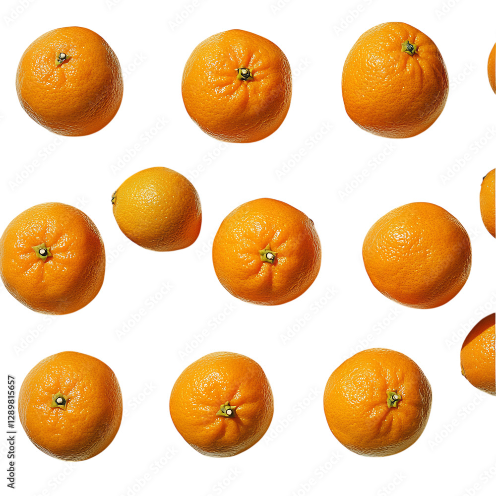 A Group of Fresh Tangerines with Smooth Orange Skins Isolated on Transparent Background A Group of Fresh Tangerines with Smooth Orange Skins Isolated on Transparent Background