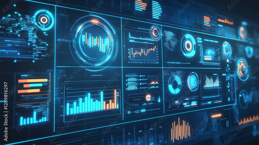 Obraz premium AIが口コミをリアルタイムで解析し、最適なマーケティング戦略を提案するスマートダッシュボード