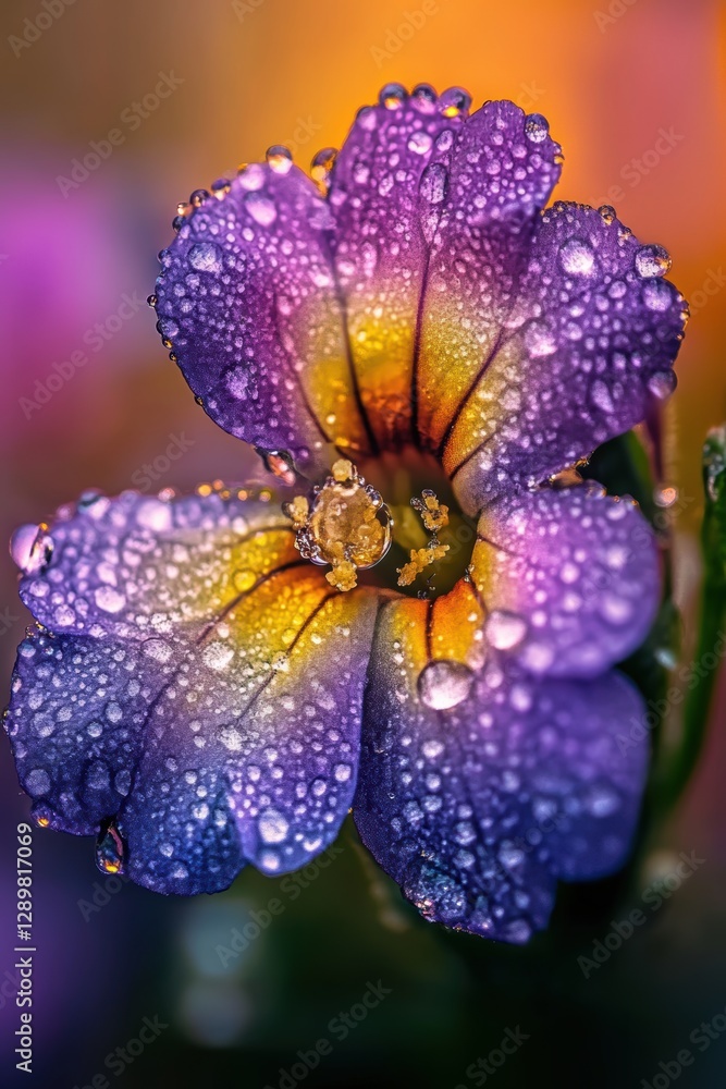 Closeup macro view of flower in Spring. Closeup macro view of flower in Spring.