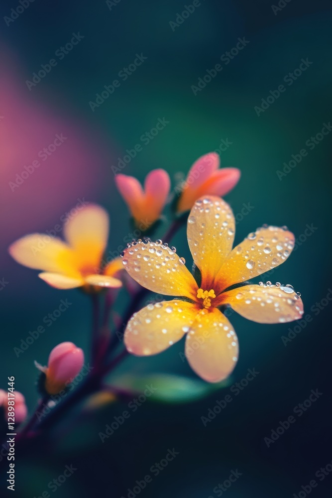 Fototapeta premium Closeup macro view of flower in Spring.