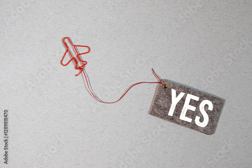 Принти на полотні Learn to say no concept. Outline of a head with the word yes