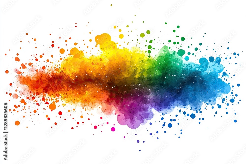 Fototapeta premium Colorful paint splash explosion, vibrant background