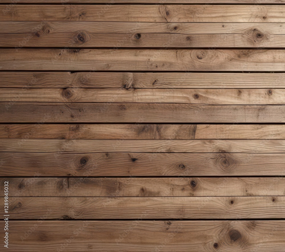 Naklejka premium Weathered wooden plank surface with visible grain patterns, weathered, natural