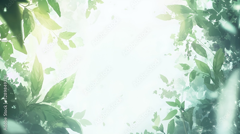 Soft Green Leaves Background Bright Light Nature Texture Soft Green Leaves Background Bright Light Nature Texture