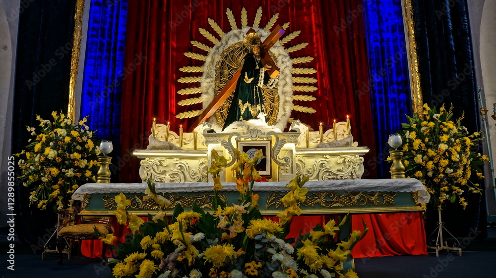 Obraz premium Imagen de Jesús Nazareno del Dulce Rabí. Antigua Guatemala