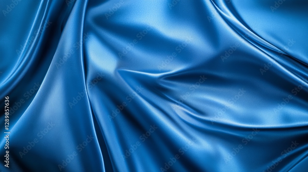 Fototapeta premium Abstract blue metallic gradient, clean and simple, evoking modern elegance and calm sophistication. 